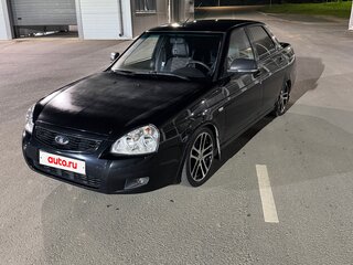 2012 Lada (ВАЗ) Priora I, чёрный, 400000 рублей, вид 3