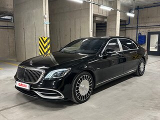 2019 Mercedes-Benz Maybach S-Класс 450 I (X222) Рестайлинг, чёрный, 6590000 рублей, вид 2