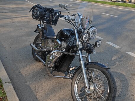 1997 Honda Steed 400, чёрный, 330000 рублей, вид 5