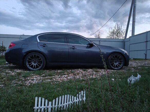 2007 Infiniti G G35 IV, серый - вид 4