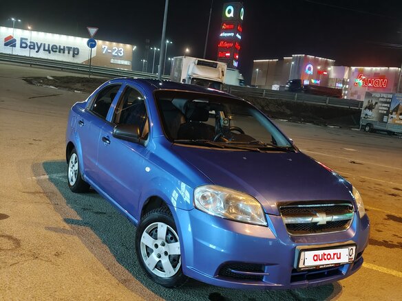 2008 Chevrolet Aveo I Рестайлинг, синий, 350000 рублей - вид 2
