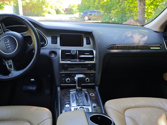 2012 Audi Q7 8-speed I (4L) Рестайлинг, чёрный, 1750000 рублей - вид 6