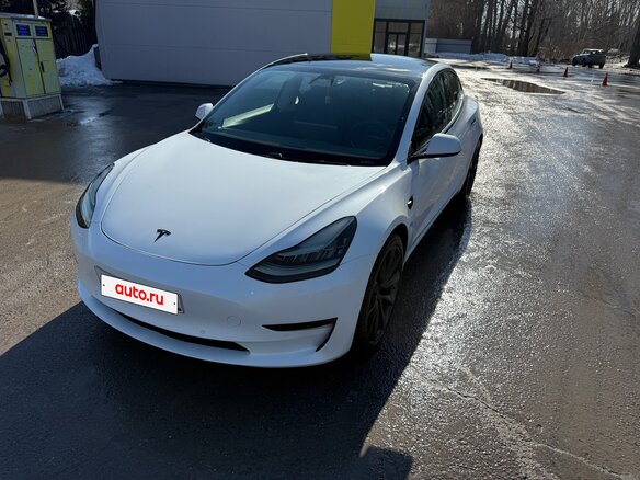 2019 Tesla Model 3 Long Range I, белый, 3450000 рублей