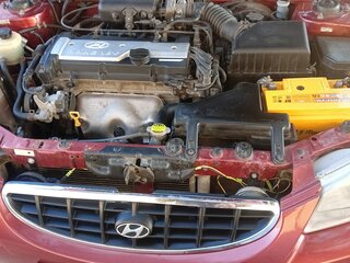2005 Hyundai Accent ТагАЗ II, красный, 535000 рублей, вид 2