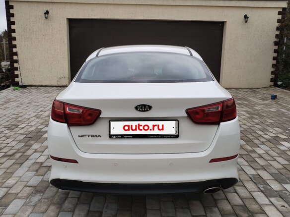 2014 Kia Optima III Рестайлинг, белый, 1050000 рублей - вид 4
