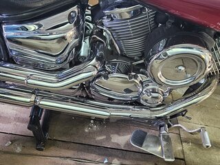 2003 Yamaha XVS1100, красный, 450000 рублей, вид 5
