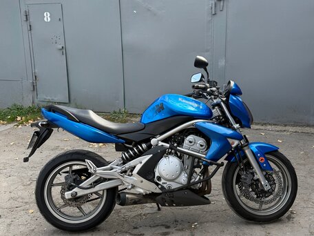 2008 Kawasaki ER-6N, синий, 370000 рублей, вид 1
