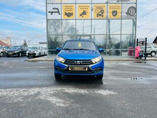 2018 Lada (ВАЗ) Granta I Рестайлинг, синий, 719000 рублей, вид 3