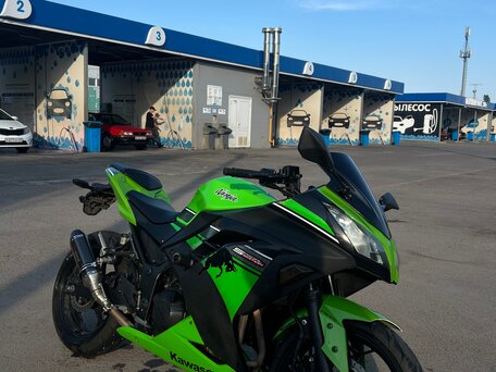 2013 Kawasaki Ninja 300, зелёный, 370000 рублей, вид 4