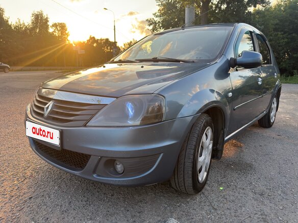 2010 Renault Logan I Рестайлинг, синий - вид 3