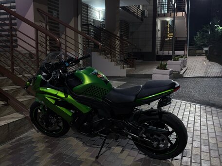 2012 Kawasaki ER-6F (Ninja 650R), зелёный, 570000 рублей, вид 2