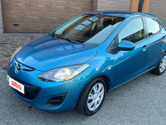 2012 Mazda 2 II Рестайлинг (DE2), голубой, 656124 рублей - вид 1