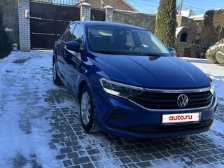 2021 Volkswagen Polo VI, синий, 1395000 рублей, вид 2