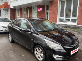 2016 Hyundai Solaris I Рестайлинг, чёрный, 570000 рублей, вид 3