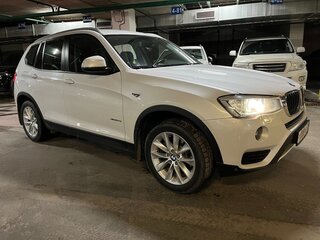 2014 BMW X3 20i xDrive II (F25) Рестайлинг, белый, 2200000 рублей, вид 3