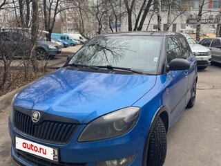 2013 Skoda Fabia II Рестайлинг, синий, 860000 рублей, вид 1