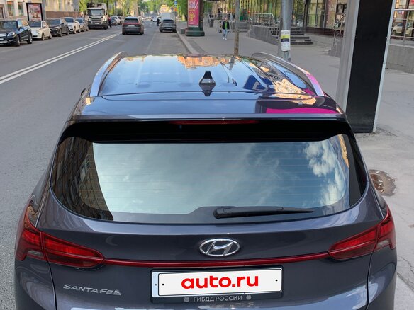2020 Hyundai Santa Fe IV Рестайлинг, серый, 3190000 рублей - вид 2