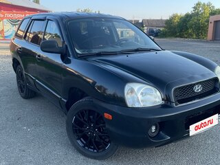 2003 Hyundai Santa Fe I, чёрный, 650000 рублей, вид 1