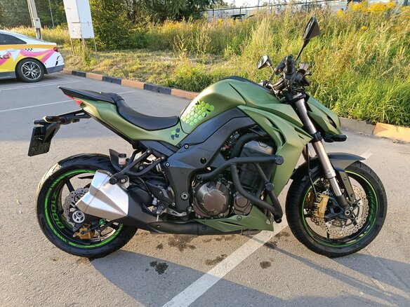 2014 Kawasaki Z 1000, зелёный, 860000 рублей - вид 2