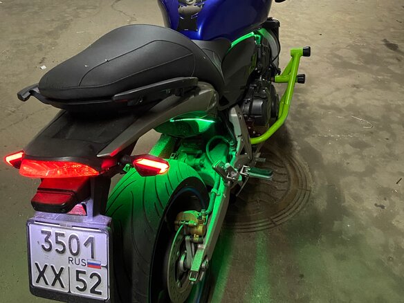 2007 Honda CB 600F Hornet, синий, 600000 рублей - вид 11
