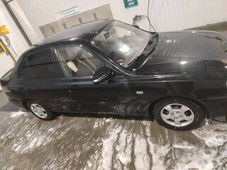 2008 Hyundai Accent ТагАЗ II, чёрный, 320000 рублей, вид 3
