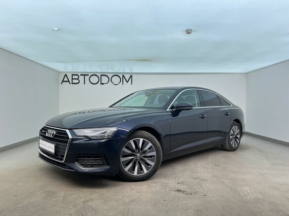 2019 Audi A6 45 TFSI V (C8), синий