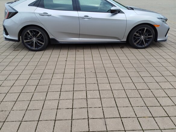 2021 Honda Civic X Рестайлинг, серебристый, 1420000 рублей - вид 2