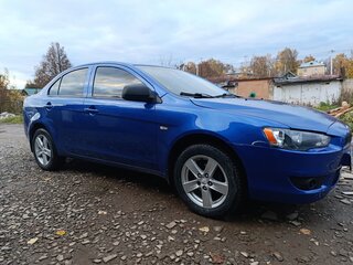 2008 Mitsubishi Lancer X, синий, 550000 рублей, вид 2