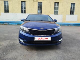 2016 Kia Rio III Рестайлинг, синий, 1100000 рублей, вид 2