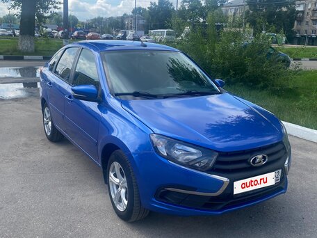 2021 Lada (ВАЗ) Granta I Рестайлинг, синий, 900000 рублей, вид 3