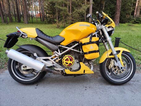 2003 Ducati Monster 1000, жёлтый, 350000 рублей, вид 3