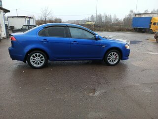 2011 Mitsubishi Lancer X Рестайлинг, синий, 935000 рублей, вид 5