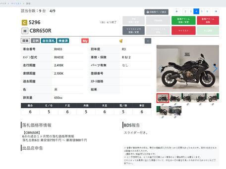 2022 Honda CBR 650R, чёрный, 978000 рублей, вид 3