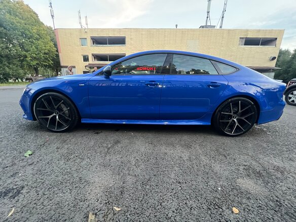 2015 Audi A7 I (4G) Рестайлинг, синий, 4600000 рублей - вид 13