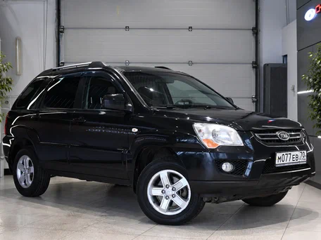 2009 Kia Sportage II Рестайлинг, чёрный, 759000 рублей, вид 1