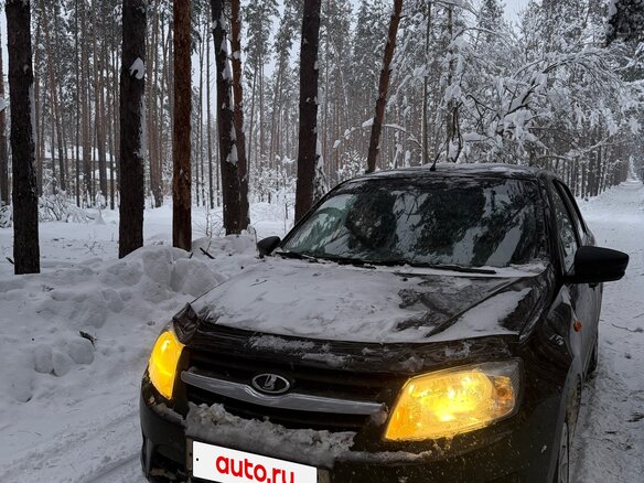 2016 Lada (ВАЗ) Granta I, чёрный - вид 1