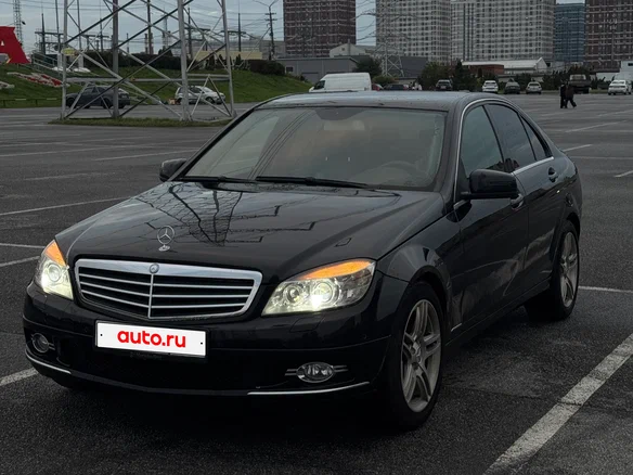 2008 Mercedes-Benz C-Класс 180 Kompressor III (W204), чёрный, 850000 рублей
