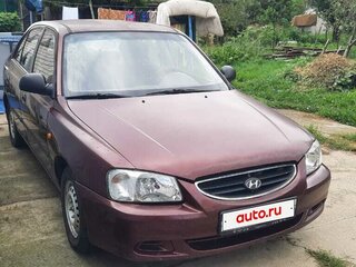 2007 Hyundai Accent ТагАЗ II, красный, 280000 рублей, вид 4
