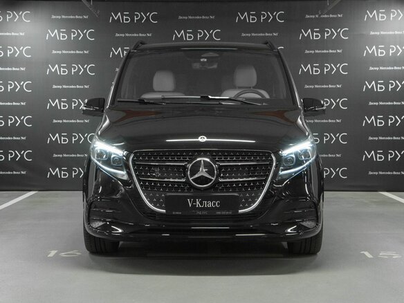 2026 Mercedes-Benz V-Класс 300 d длинный III (W447) Рестайлинг 2, чёрный - вид 4
