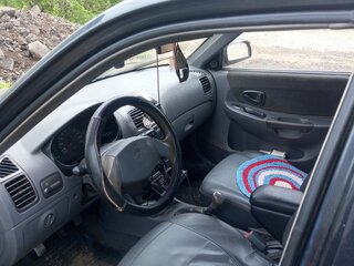 2007 Hyundai Accent ТагАЗ II, чёрный, 220000 рублей, вид 4