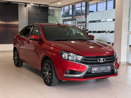 2017 Lada (ВАЗ) Vesta I, красный, 677000 рублей, вид 3