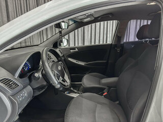 2014 Hyundai Solaris I Рестайлинг, белый, 855000 рублей, вид 4