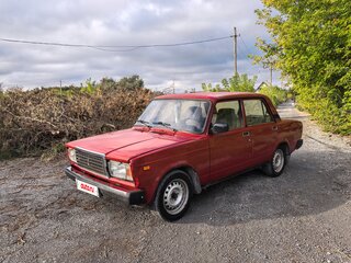 1996 Lada (ВАЗ) 2107, пурпурный, 120000 рублей, вид 2