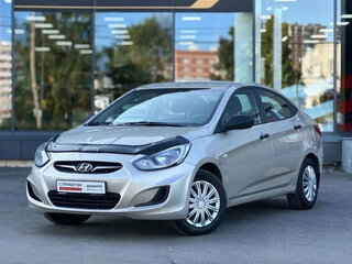 2014 Hyundai Solaris I, бежевый, 499000 рублей, вид 1