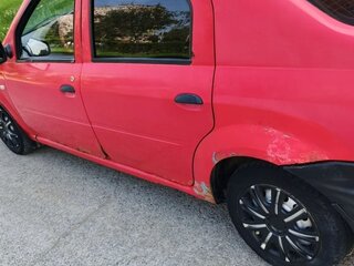 2007 Renault Logan I, красный, 120000 рублей, вид 4