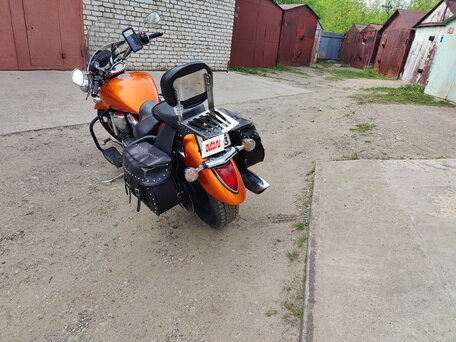 2008 Yamaha XVS1300, оранжевый, 570000 рублей, вид 5