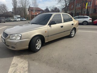 2004 Hyundai Accent ТагАЗ II, бежевый, 400000 рублей, вид 1