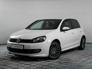 2012 Volkswagen Golf VI, белый, 855000 рублей, вид 1