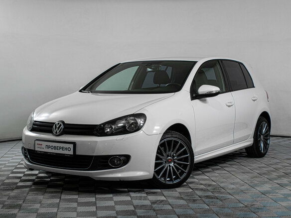 2012 Volkswagen Golf VI, белый, 855000 рублей