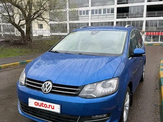 2019 Volkswagen Sharan II Рестайлинг, синий, 3450000 рублей, вид 2
